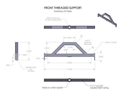DIY Lift Table自制升降台模型3D图纸 Solidworks设计(1)缩略图